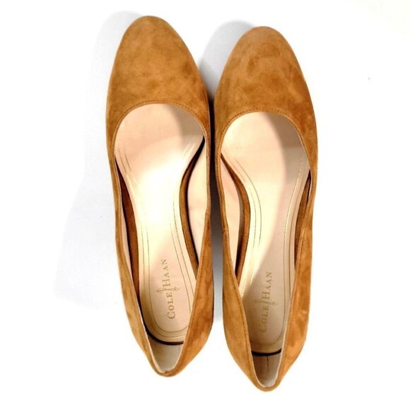 Cole Haan Womens Low block Heel Pumps Suede Size US 7B - Picture 9 of 15